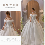 TVC315 Váy Cưới Cô Dâu, Váy Tiệc Cưới, Sếp Ly, Kim Sa, Cúp Ngực, Tùng Bồng , Váy Thiết Kế