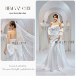 TVC301 Váy Cưới Cô Dâu, Váy Cưới Đi Bàn, Cúp Ngực, Váy Cưới Thiết Kế